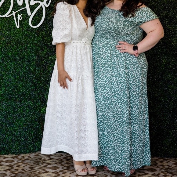 Nicholas Cellie Cotton Featherington Eyelet White Dress Size 2 - Picture 11 of 12